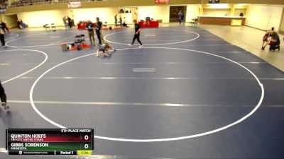 5th Place Match - Gibbs Sorenson, Minnesota vs Quinton Hoefs, Tri-City United Titans