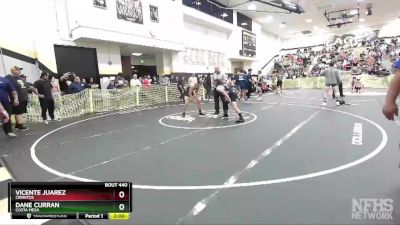 126 lbs Quarterfinal - Vicente Juarez, Cerritos vs Dane Curran, Costa Mesa