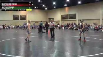 100 lbs Finals (2 Team) - Paxton Behrends, Iowa Silver vs Bryson Burke, Tennessee Blue