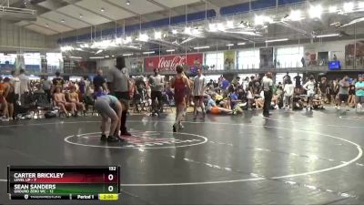 132 lbs Cons. Semis (16 Team) - Sean Sanders, Ground Zero WC vs Carter Brickley, Level Up