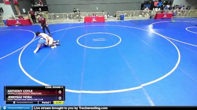 182 lbs Cons. Round 3 - Anthony Coyle, Valhalla High School Wrestling vs Jeremiah Mora, Vasky BrosPitman Wrestling Club