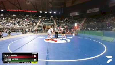 2A-220 lbs Cons. Round 1 - Keegan Mckee, Wind River vs Wyatt Eadus, Shoshoni