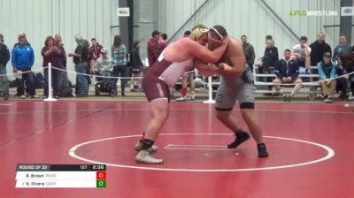 285 lbs Round of 32 - Ricky Brown, Rhode Island College vs Nick Rivera, Centenary