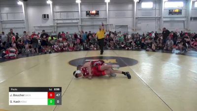 100 lbs Pools - Jaxson Boucher, Backyard Brawlers vs Geovanni Kash, Rogue W.C. (OH)