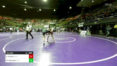 128 lbs Consi Of 16 #1 - Andrew Nunez, Farmersville vs Michael Marquez, Foothill