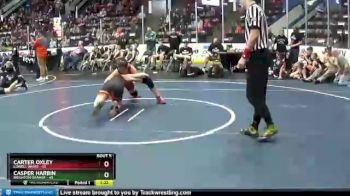 129 lbs Semis & 1st Wrestleback (8 Team) - Carter Oxley, Lowell White vs Casper Harbin, Brighton Orange