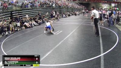 75 lbs Round 1 (6 Team) - Eli Thompson, Nebraska Blue vs Noah Douglass, Kansas Copperheads