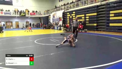 72 lbs Consi Of 8 #1 - Reece Clark, All American WC vs Gavin Brand, Quest