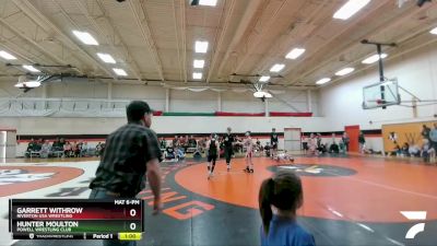 71-77 lbs Round 2 - Garrett Withrow, Riverton USA Wrestling vs Hunter Moulton, Powell Wrestling Club