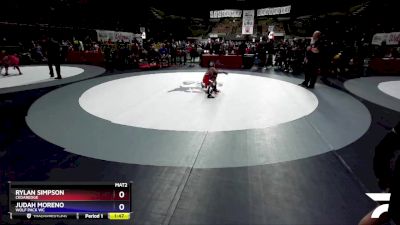 56 lbs Quarterfinal - Rylan Simpson, Cedaredge vs Judah Moreno, Wolf Pack WC