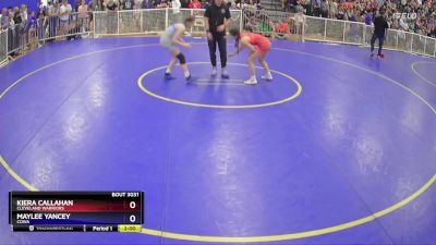 118 lbs Semifinal - Kiera Callahan, Cleveland Warriors vs Maylee Yancey, COWA