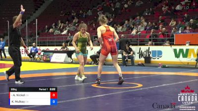 68kg Cons. Semi - Aleah Nickel, Edmonton WC vs Katie Mulkay, Edmonton WC