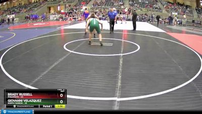 197 lbs Semis (4 Team) - Brady Russell, Philomath vs Giovanni Velazquez, North Marion