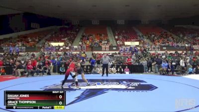 130 lbs Cons. Round 3 - Grace Thompson, Chanute vs Daijah Jones, Hoisington