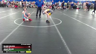 88 lbs Finals (2 Team) - Eddie Zeller, Phoenix WC vs Blaise Wilson, WV Wild