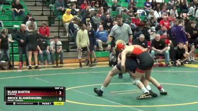 106 lbs Semifinal - Blake Bartos, BUCKEYE vs Brock Blankenhorn, MOUNT VERNON