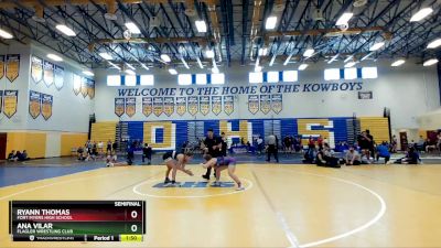 123 lbs Semifinal - Ana Vilar, Flagler Wrestling Club vs Ryann Thomas, Fort Myers High School