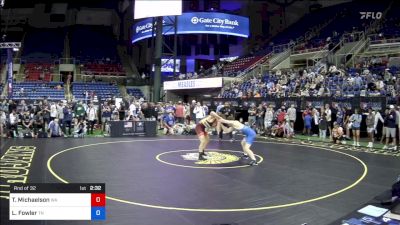 160 lbs Rnd Of 32 - Thor Michaelson, Washington vs Logan Fowler, Tennessee