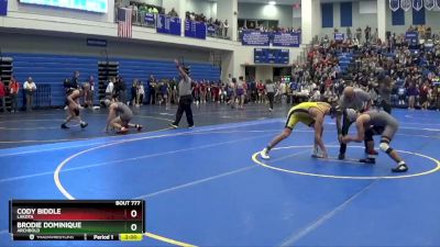 144 lbs Quarterfinal - Brodie Dominique, ARCHBOLD vs Cody Biddle, LAKOTA