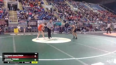 106 lbs Cons. Round 3 - Joshua Ternes, Beulah-Hazen vs Mathias Dahlstrom, Oakes