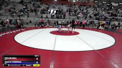 90 lbs Cons. Semi - Taylor Bell, CA vs Madyn Overman, AZ