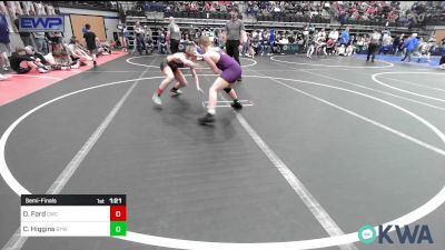 110 lbs Semifinal - Devin Ford, Cowboy Wrestling Club vs Caleb Higgins, Bristow Youth Wrestling