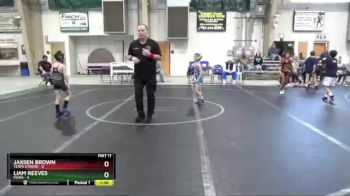 52 lbs Round 1 (8 Team) - Liam Reeves, POWA vs Jaxsen Brown, Terps Xtreme