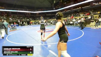 140 Class 2 lbs Champ. Round 1 - Annelise Obermark, Washington vs Brooke Dollard, Troy Buchanan