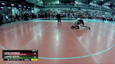 105 lbs Cons. Round 3 - Landon Heaton, Ozark Youth Wrestling-AAA vs James Overberg, Carl Junction Take Down Club-AAA