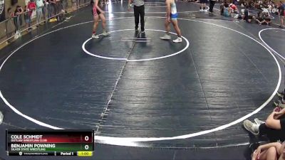 122 lbs Cons. Round 2 - Benjamin Powning, Silver State Wrestling vs Cole Schmidt, Outlaw Wrestling Club