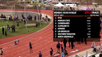 Women's 4x400m Relay, Heat 5