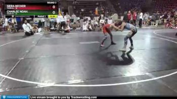 G-92 lbs Round 2 (4 Team) - Charlee Noah, Team ID vs Siera Becker, Team IA