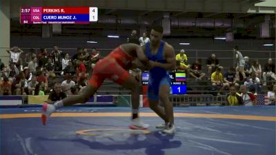 77 kg Quarterfinal - Ravaughn Perkins, USA vs Jair Cuero, COL