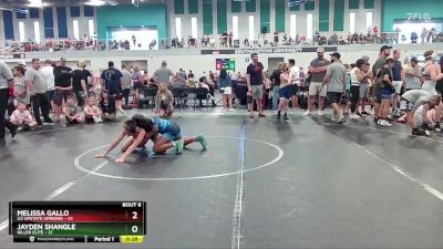 96 lbs Semis & 1st Wrestleback (8 Team) - Jayden Shangle, Killer Elite vs Melissa Gallo, U2 Upstate Uprising