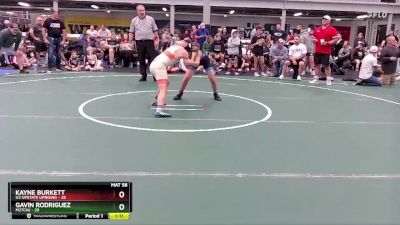 100 lbs Round 2 (8 Team) - Gavin Rodriguez, M2TCNJ vs Kayne Burkett, U2 Upstate Uprising