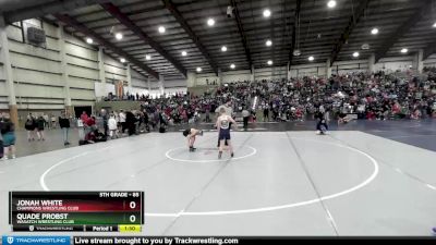 85 lbs Quarterfinal - Quade Probst, Wasatch Wrestling Club vs Jonah White, Champions Wrestling Club