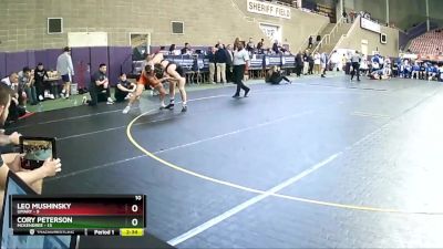 165 lbs Semis & 3rd Wb (16 Team) - Leo Mushinsky, UMary vs Cory Peterson, McKendree