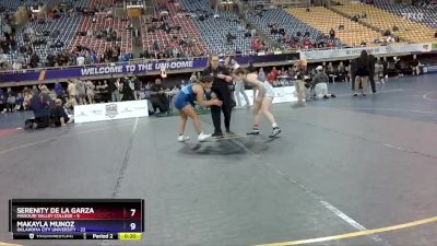 136 lbs Placement Matches (16 Team) - Paige Respicio, University Of Providence vs Mattison Parker, Texas Wesleyan