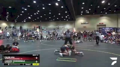 112 lbs Finals (8 Team) - Caleb Asa, Aggression Legionaries vs Carson Vohnwinkle, Mi Pitbulls