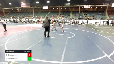 98 lbs Semifinal - Diego Chacon, Juggernaut Wrestling Club vs Easten Serrano, Stout Wrestling Academy