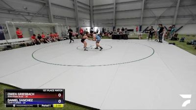 182 lbs Placement Matches (8 Team) - Owen Griesbach, Wisconsin Blue vs Daniel Sanchez, Team Florida