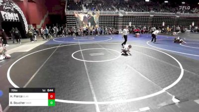 70 lbs Consi Of 4 - Hunter Pierce, Glasgow WC vs Brady Boucher, Havre WC