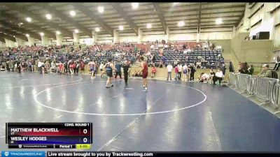 195 lbs Cons. Round 1 - Matthew Blackwell, UT vs Wesley Hodges, ID