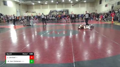 95 lbs Semifinal - Avery Van Zelderen, Moen Wrestling Academy vs Jack Jerstad, MN Elite