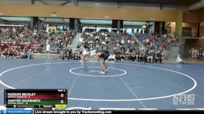 113 lbs Semifinals (8 Team) - Sawyer Hackbarth, Edmond North vs Hudson Beckley, Broken Arrow Hs