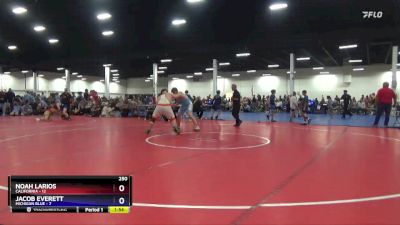 250 lbs Placement Matches (8 Team) - Noah Larios, California vs Jacob Everett, Michigan Blue