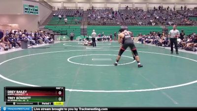 190 lbs Round 1 (16 Team) - Trey Bowkett, Richmond Hill HS vs Drey Bailey, North Gwinnett