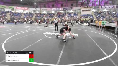 140 lbs Consi Of 16 #2 - Cameron Smith, Sedgwick County vs Gregory Albright, Brentwood Bengals