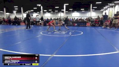 106 lbs 2nd Wrestleback (16 Team) - Griffin Gardner, Alabama vs Aidan Finnigan, Pennsylvania Red