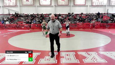 106 lbs Consi Of 8 #2 - Abe Brown, Quabbin vs Aaron Petschke, Southwick-Tolland